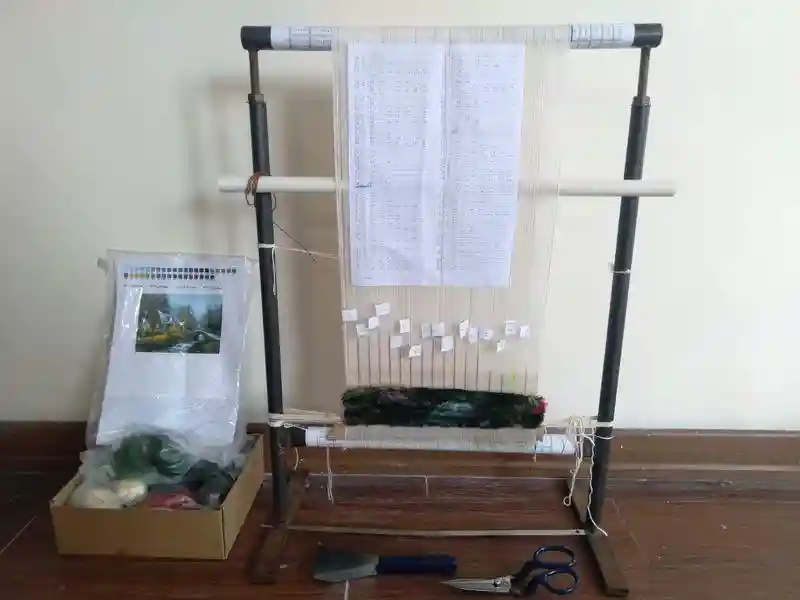 آموزش قالی بافی نقش و نگار