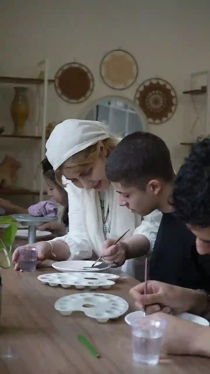 آموزشگاه سفال گری، کافه سفال لاجوردین